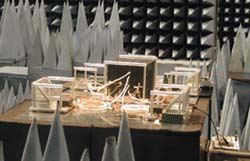 The image of the test setup (LRS-E, LRS-P, dummy-antenna and the test equipments).