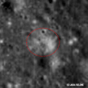 アポロ15号の噴射跡とおもわれる解析画像